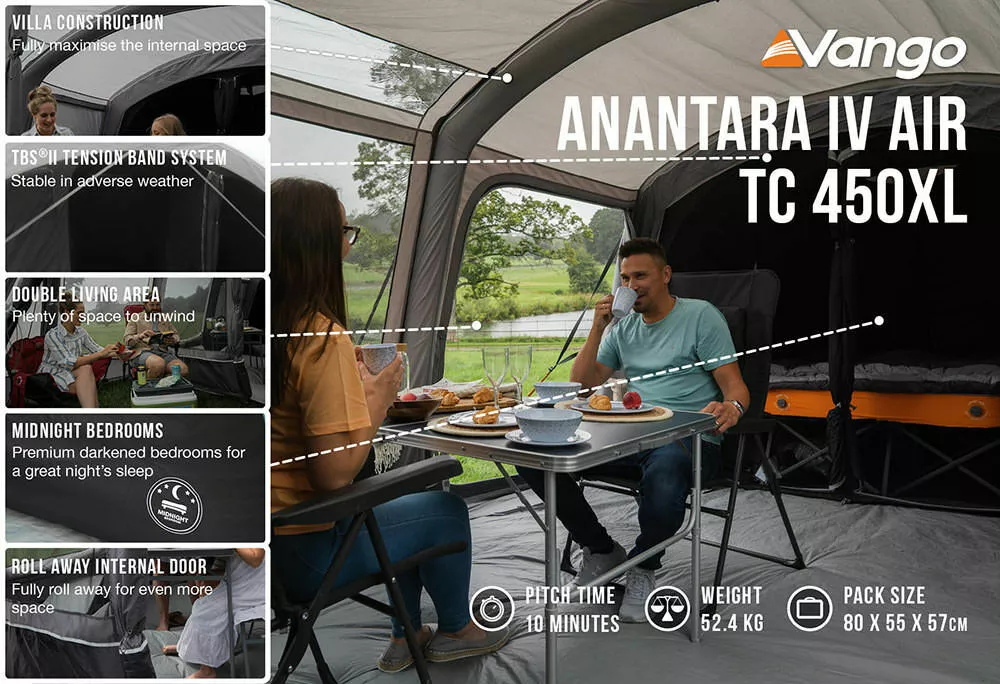 Vango Airbeam Vango Anantara IV TC 450XL Air Tent (2023) - Image 5