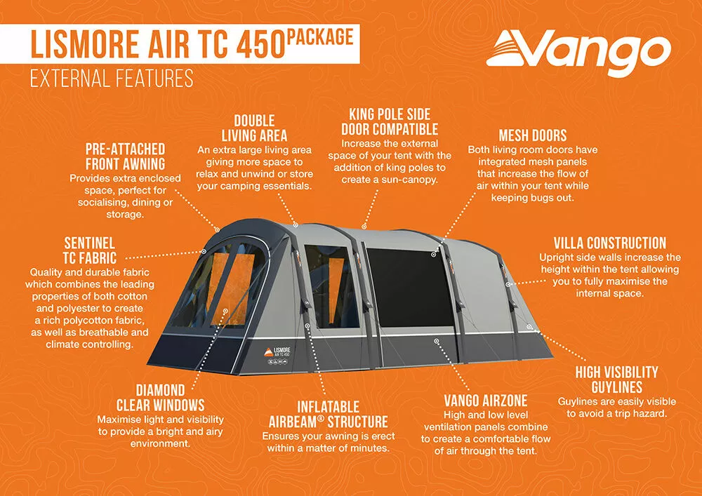 Vango Airbeam Vango Lismore Air TC 450 Tent Package (2023) - Image 3