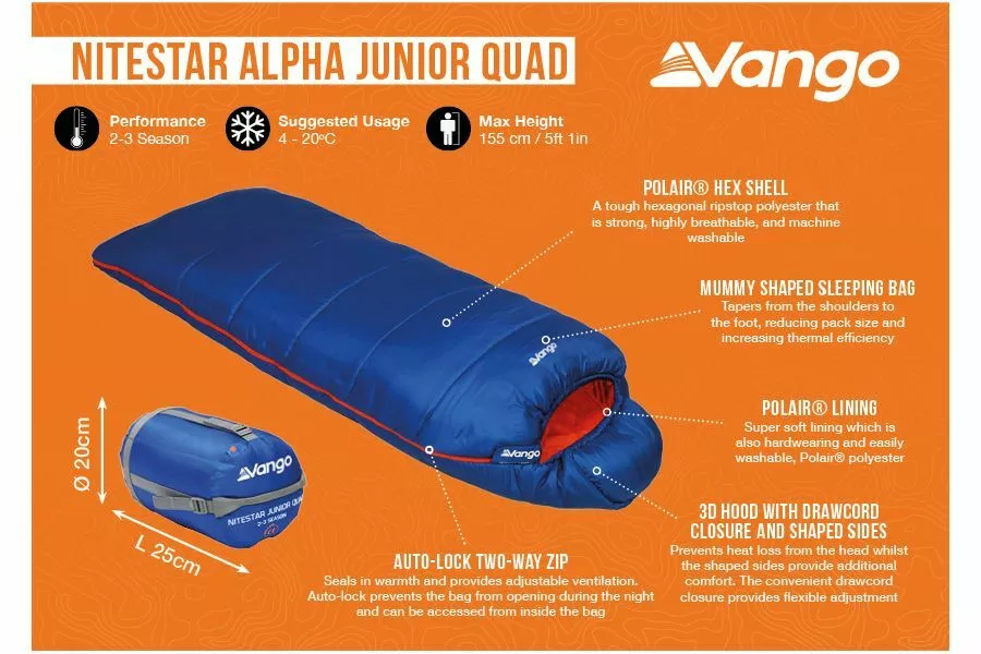 Vango Nitestar Alpha Junior Quad - Image 2